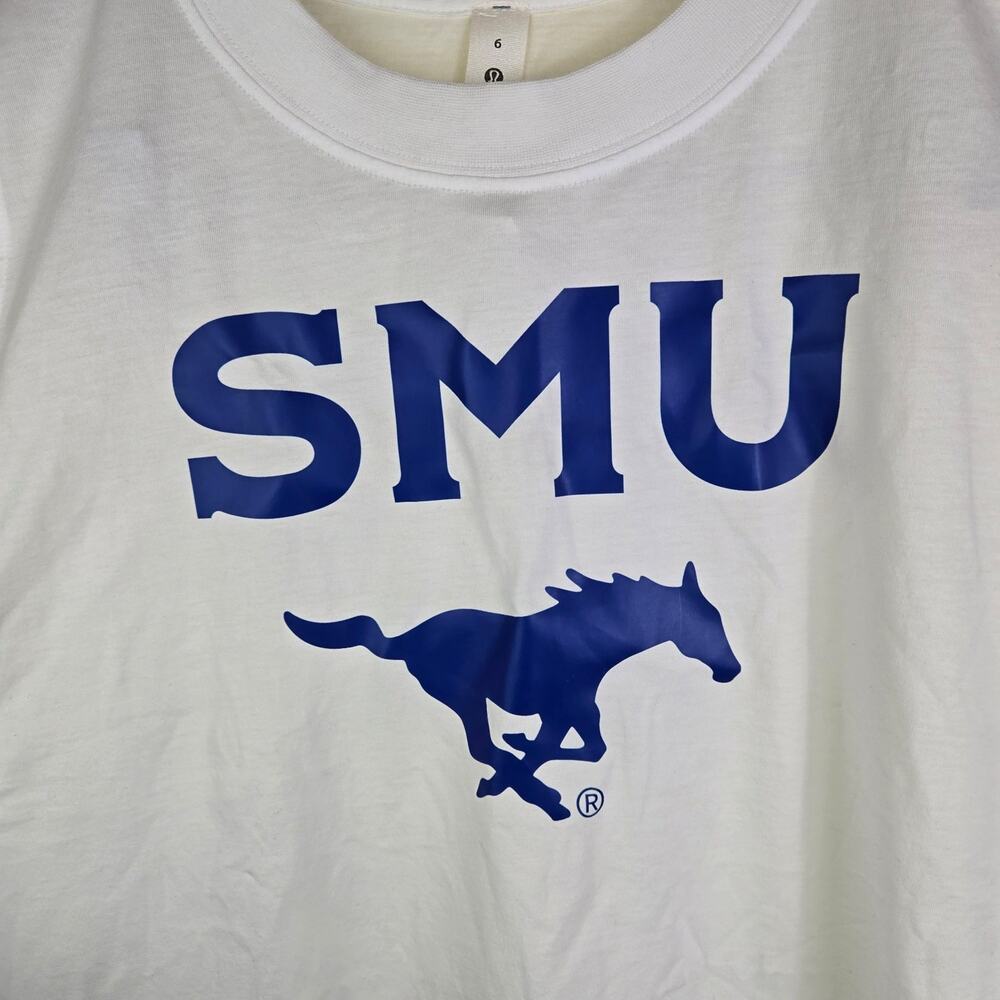 Southern Methodist University SMU womens sz 6 all yours tank top by Lululemon - Picture 4 of 7